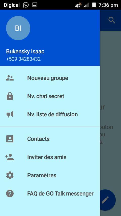 GO Talk messenger Screen 1