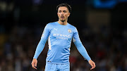 Jack Grealish of Manchester City during the UEFA Champions League group A match between Manchester City and RB Leipzig at Etihad Stadium on September 15, 2021 in Manchester, United Kingdom. 