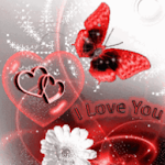Cover Image of डाउनलोड Red Butterfly White Flower Lov 4.1 APK