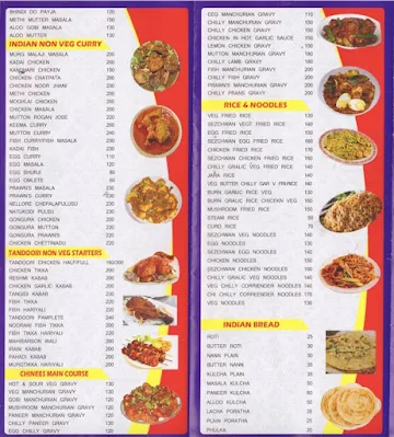 Hotel Manu Residency menu 