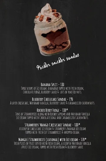 Art Of Delight menu 