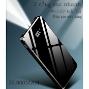 Pin Sạc Thiết Kế Mặt Gương Dung Lượng 30000Mah Dùng Được Cho Tất Cả Các Dòng Đt