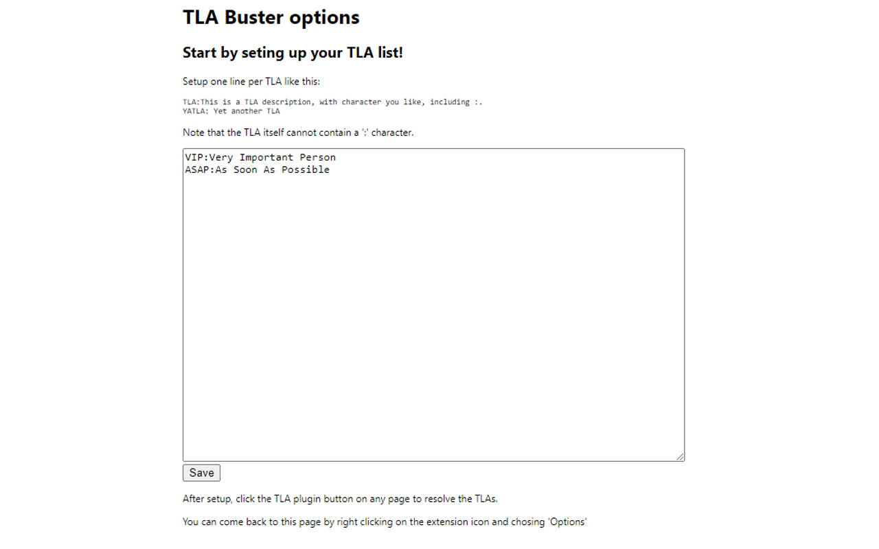 TLA Buster Preview image 0