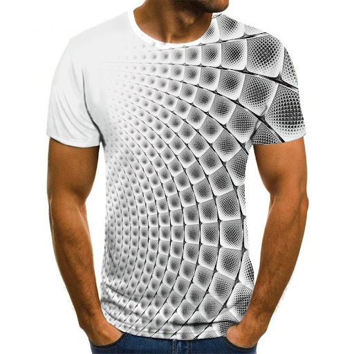 Title 8, Mens Trendy Multicolor 3D Graphic Printed T-sh...