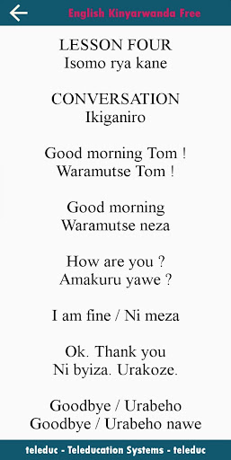 English Kinyarwanda 1 Free