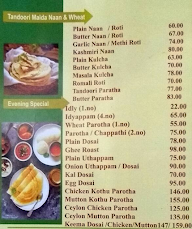 Madurai Kannappar Mess menu 2