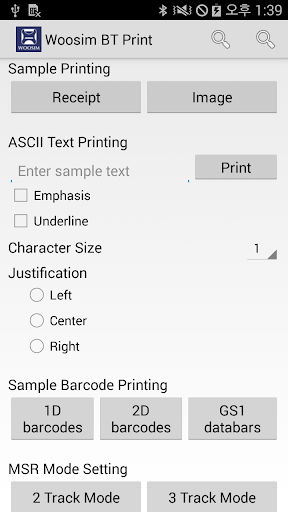 Woosim BT printer