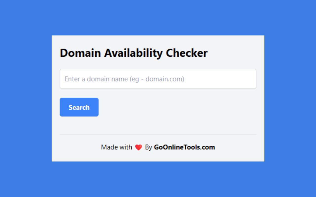 Domain Availability Checker Preview image 0