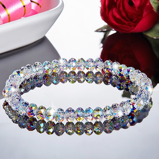 Title 8, Simple and fashionable crystal bracelet for wom...