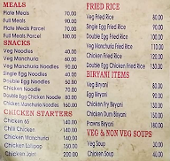 Sri Sai Tiffins menu 2