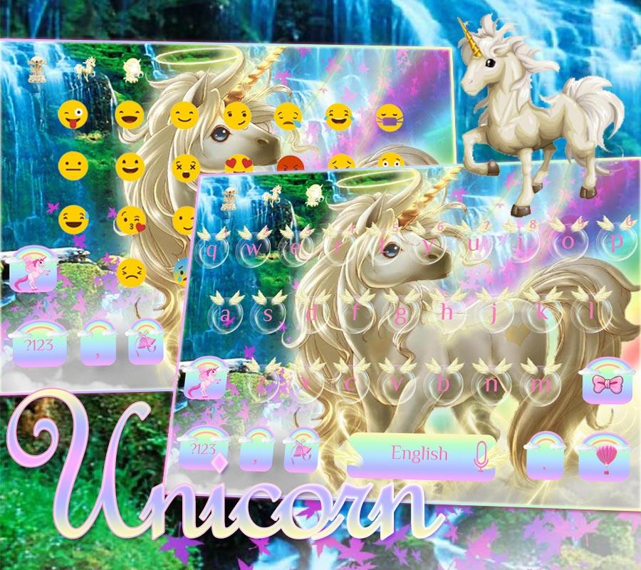 Rainbow unicorn  Keyboard  theme Android Apps on Google Play