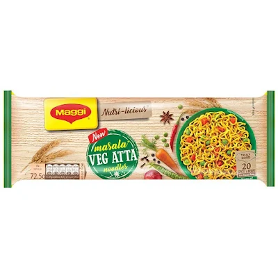 Maggi Nutri-Licious Masala Veg Atta Noodles - 290 gm