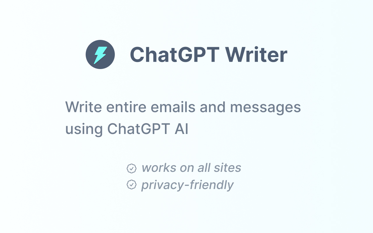 ChatGPT Writer - Write mail, messages with AI Preview image 2