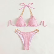 Set Bikini Hồng Baby Ngọt Ngào Sang Chảnh