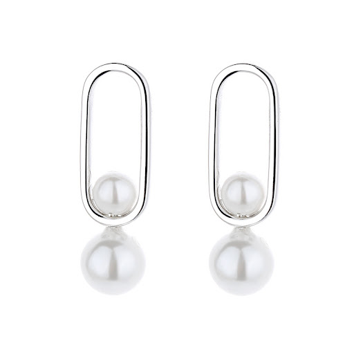 Title 4, S925 Sterling Silver Fashion Pearl Earrings for...