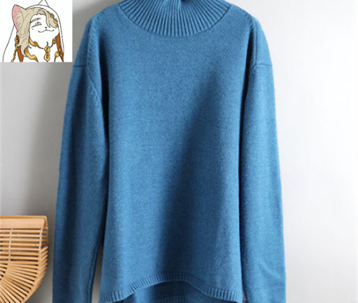 Title 19, Autumn Winter Basic Oversize Thick Sweater Pull...