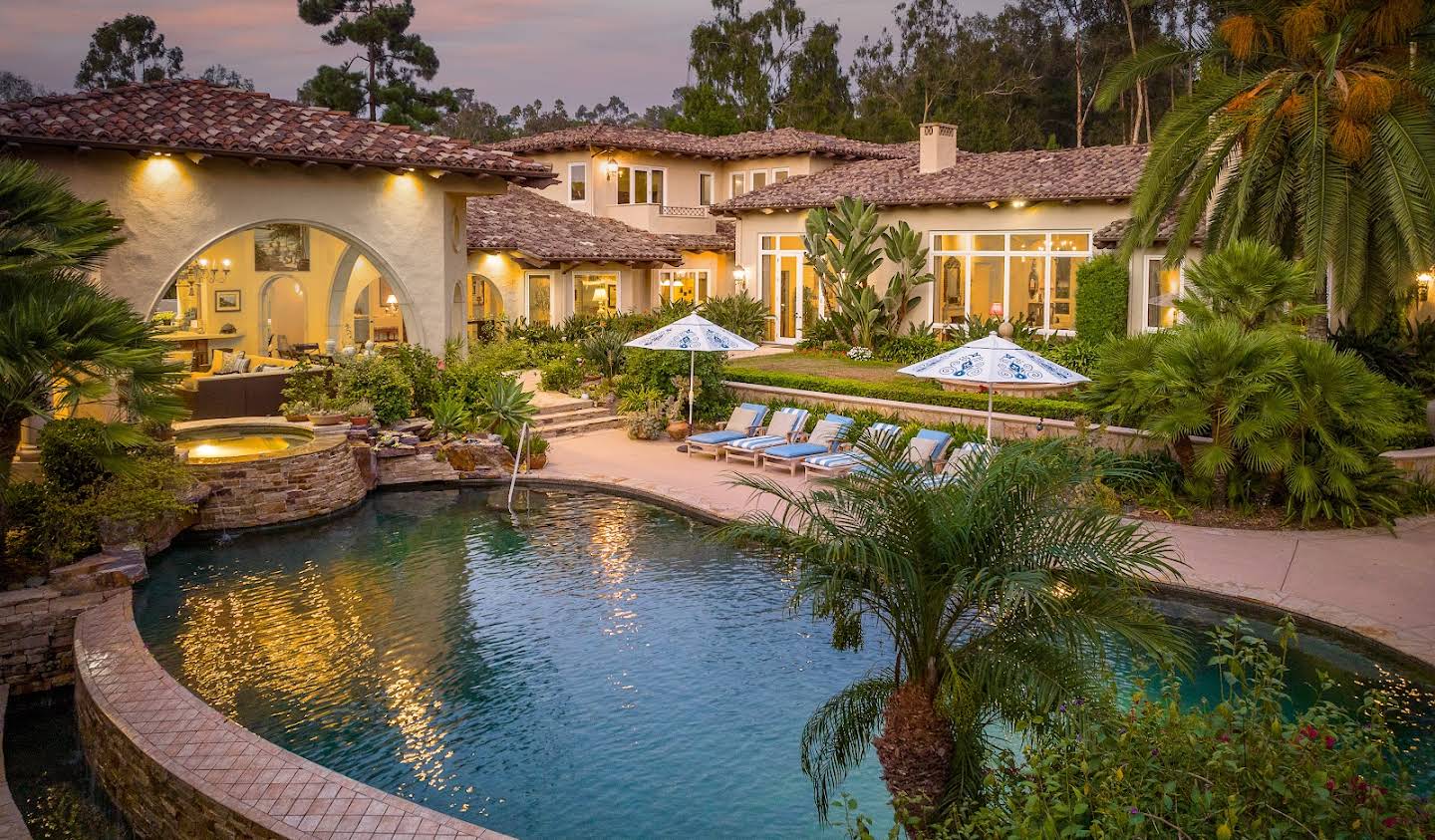 House with pool and garden Rancho Santa Fe