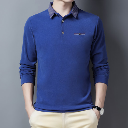 Title 6, Thickened Bottoming Shirt for Middle-aged men, ...