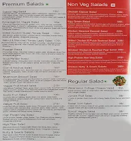 Greenox Lounge menu 1
