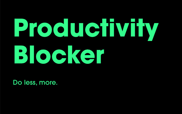 Productivity Blocker chrome extension