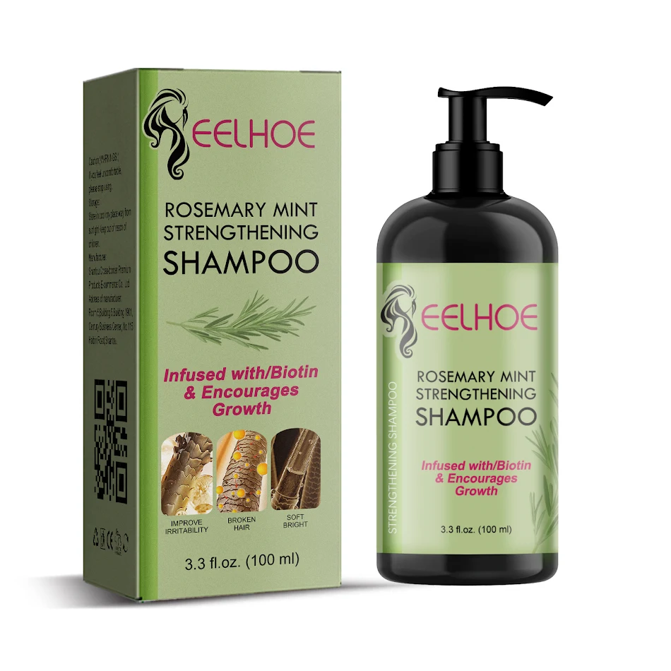 Rozemarijn Munt Shampoo Vochtregulerend & Herstellend voor Droog & Pluizig Haar, Verfrissend, Haarverzorging voor Soepelheid