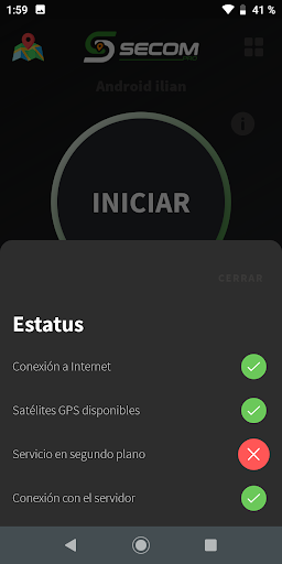 Screenshot Secom gps Tracker