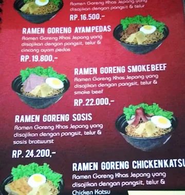 Gerobak Ramen menu 