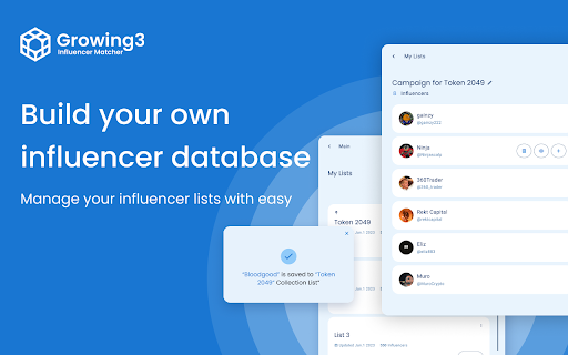 Growing3 - Web3 Influencer Marketing Tool