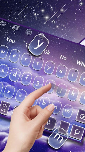 Starry Sky Night Keyboard Theme