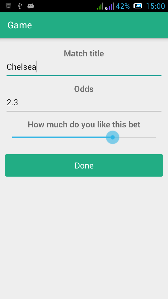 Betting Systems - MobManager Screen 1