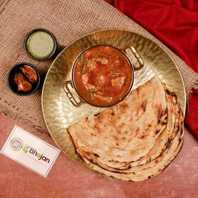 Aloo Sabzi With Malabar Parotha