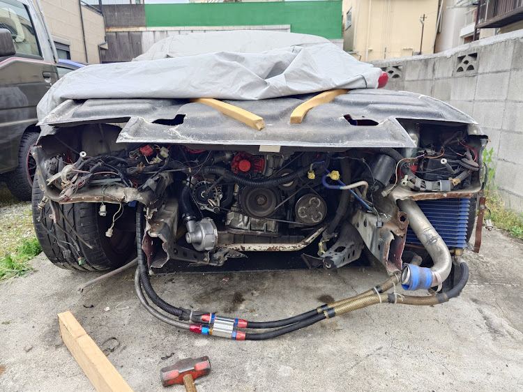 180SXの株価下がってるやんけ日産・修理進捗報告・180SX好きと繋がりたい・180やシルビアのコアサポ作れよ日産に関するカスタム事例の投稿画像1枚目