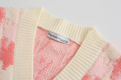 Title 1, Short V-neck Cardigan Street Hipster Fashion