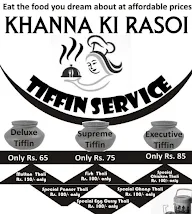 Khanna Ki Rasoi menu 1