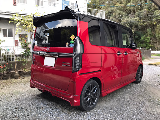 Nボックスカスタム Jf3の赤黒ツートン 無限mugen ｎboxカスタムに関するカスタム メンテナンスの投稿画像 車のカスタム情報はcartune