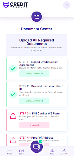 Screenshot Credit Tracker