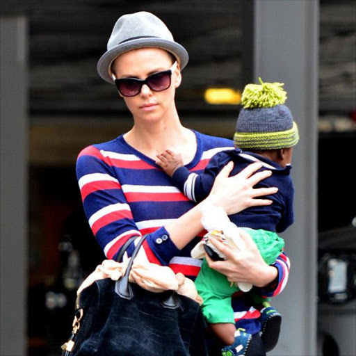 Charlize Theron with Jackson