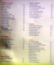 Gajalee Sea Food Restaurant menu 1