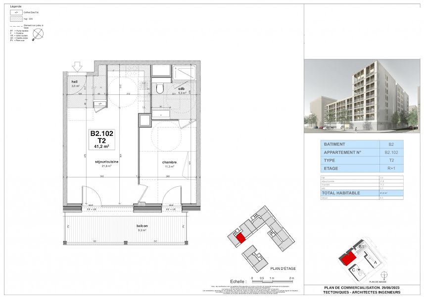 Vente appartement 2 pièces 41.2 m² à Ferney-Voltaire (01210), 307 000 €