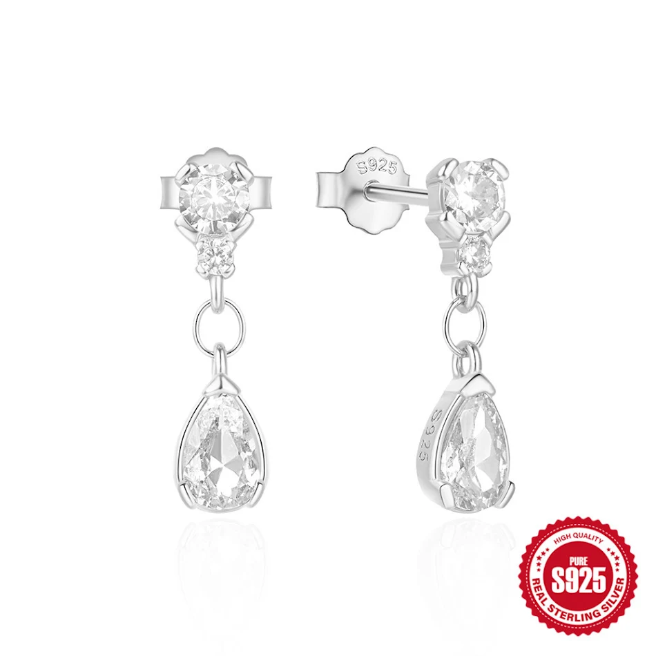 Temperament Entry Lux Diamond Water Drop oorknopjes, elegant en stralend voor een dagelijkse luxe uitstraling.