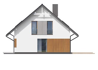 Domena 202 A - Elewacja lewa