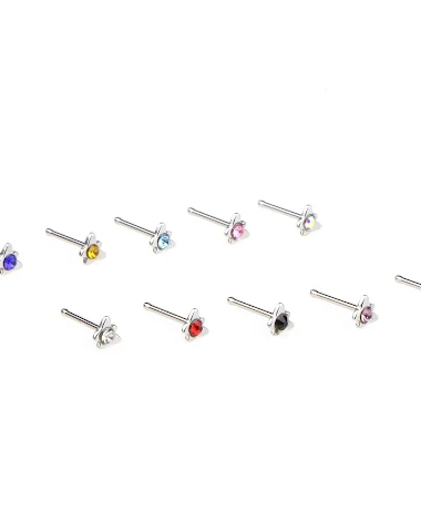 Ongles de Nez Papillon avec Diamant - 0