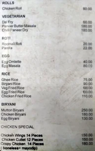 Taj Durbar menu 2
