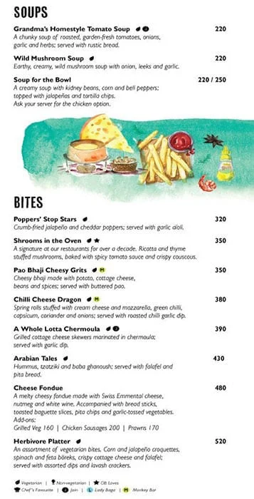 Olive Bistro menu 