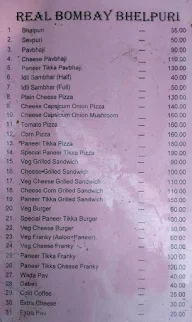 Real Bombay Bhelpuri menu 1