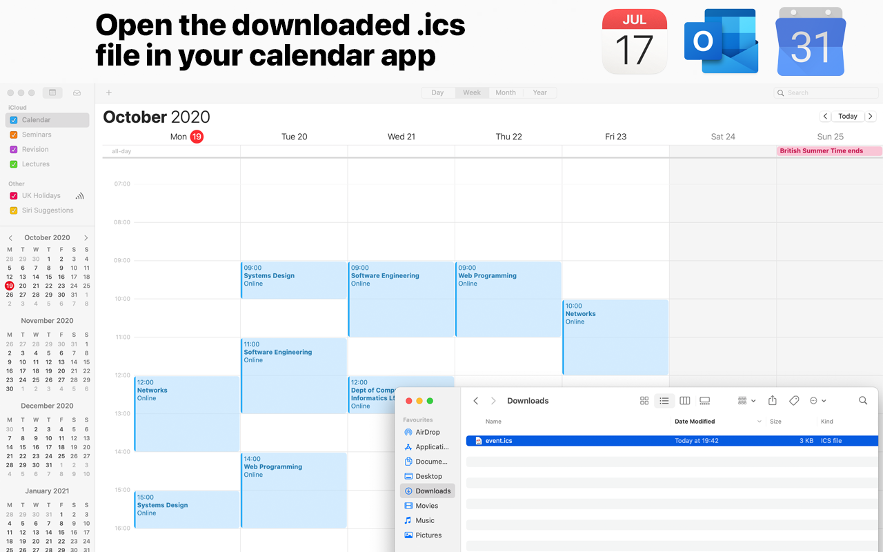 Bournemouth University Timetable Downloader Preview image 3