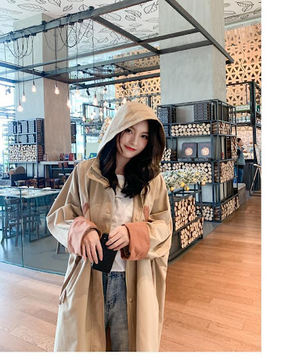 Title 9, Womens Autumn Mid-length Thin Trench Coat, a l...