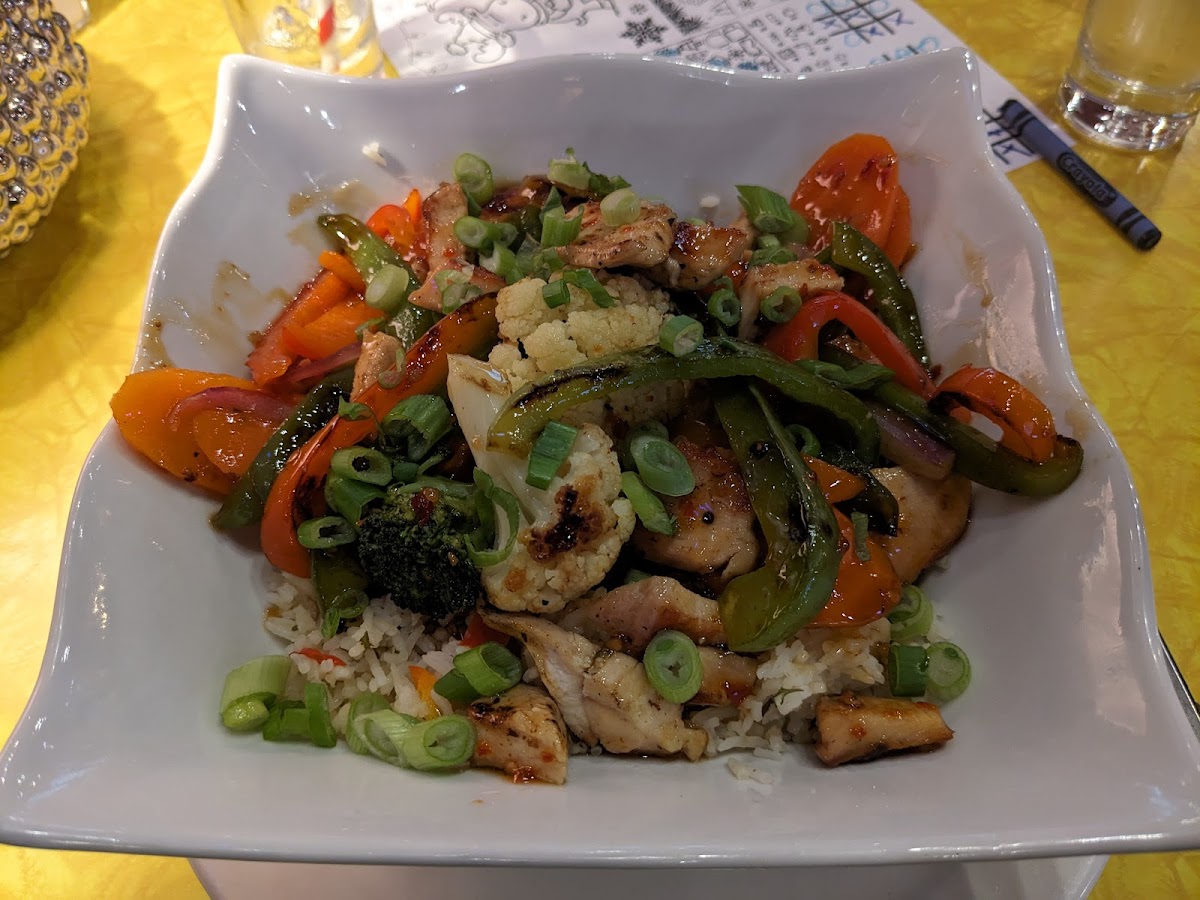 Stir Fry with Chicken in Sweet Chili Sauce