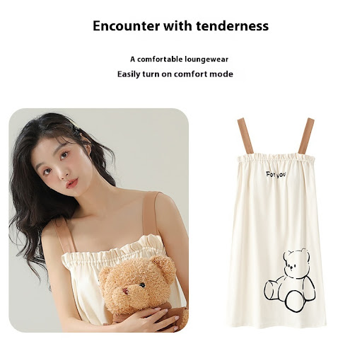 Title 3, Summer Thin Cotton Homewear Cartoon Young Girl ...