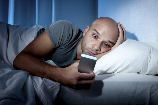 Smartphone, bed, bad habit